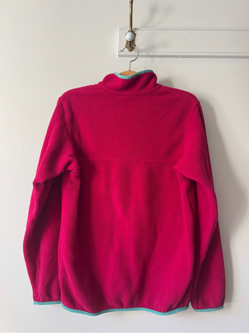 Patagonia Synchilla - Berry Pink with Teal Trim - Picture 6 of 7